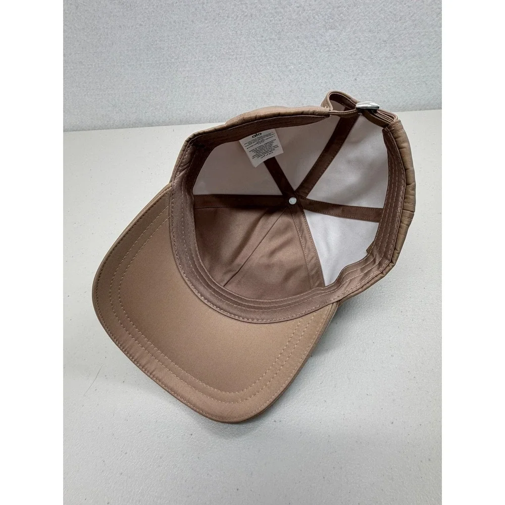 Alo Yoga Cap Camel Tan Adjustable Baseball Hat Water Resistant